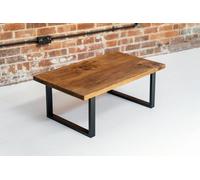 Solid Wood Coffee Table - D45 X W100Cm In Dark Oak