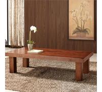 Solid Wood Coffee Table, Farmhouse Rustic Rectangular Center Table for Living Room Retro Side Table Vintage Dining Table, Old Style End Tables(Multi-colored,80cm)