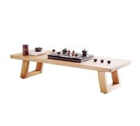 Solid Wood Coffee Table - Smooth Surface, Sturdy Legs, Thick Tabletop for Living Room, Home, Office - Modern Design for Durability and Style