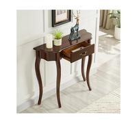 Solid Wood Console Table with Drawers, Narrow Accent Table for Entryway, Hallway, Living Room, Bedroom - Farmhouse Style, Functional Design