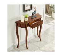 Solid Wood Console Table with Drawers, Narrow Accent Table for Entryway, Hallway, Living Room, Bedroom - Farmhouse Style, Functional Design