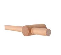 Solid Wood Curtain Rod Adjustable 1.83M Single & Double Rod Options Thickened Bracket for Strong LoadBearing Capacity Perfect for Home Decor.