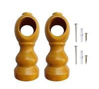 Solid Wood Curtain Rod Bracket Strong Not Slip Holder Not Tool Installation Modern Home Decors for Thick Drapes Wooden Curtain Rod Brackets