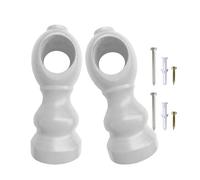 Solid Wood Curtain Rod Bracket Strong Not Slip Holder Not Tool Installation Modern Home Decors for Thick Drapes Wooden Curtain Rod Brackets