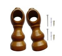 Solid Wood Curtain Rod Bracket Strong Not Slip Holder Not Tool Installation Modern Home Decors for Thick Drapes Wooden Curtain Rod Brackets