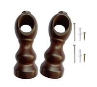 Solid Wood Curtain Rod Bracket Strong Not Slip Holder Not Tool Installation Modern Home Decors for Thick Drapes Wooden Curtain Rod Brackets