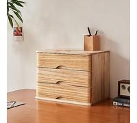 Solid Wood Desk with 3 Drawers Elevated Storage Box for Essential Documents & Miscellaneous Items Elegant & Wood Design for Office Use