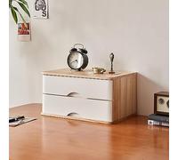 Solid Wood Desktop File Cabinet Flat File Storage Drawer Office Computer Heightened Rack Durable Sundries Storage Box Compact Desktop Cabinet for Home & Office