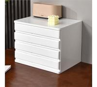 Solid Wood Desktop Sto Box White Lar File nizer with Hidden Handle Desk Cabinet for Office Study & Home Use
