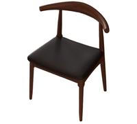 Solid Wood Dining Chair Set (1/2/4) - Upholstered Faux Leather Kitchen Chairs with Backrest, Perfect for Dining Room, Office, Living Room, or Restaurant (Brown, 1PC)