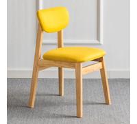 Solid Wood Dining Chairs, Minimalist Backrest Stools for Living Room, Dining, Study and Waiting Areas, Comfortable Household Seating, Perfect for Reading and Relaxation