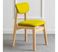 Solid Wood Dining Chairs, Minimalist Backrest Stools for Living Room, Dining, Study and Waiting Areas, Comfortable Household Seating, Perfect for Reading and Relaxation