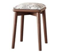 Solid Wood Dining Chairs with Padded Cat Paw Leather, 45cm High Kitchen, Vanity, and Bedroom Stools, Multi-Colored Upholstered Furniture for Home Decor