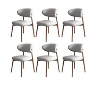 Solid Wood Dining Chairs with PU Leather Backrest, High Load Bearing for Restaurant, Living Room, Hotel, Bedroom
