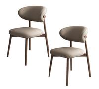 Solid Wood Dining Chairs with PU Leather Backrest, High Load Bearing for Restaurant, Living Room, Hotel, Bedroom