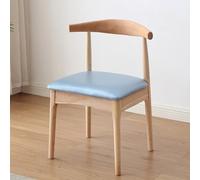 Solid Wood Dining Room Chairs, Modern Farmhouse Elbow Side Chairs with Curved Open Back, Set of 2 for Home and Office Meetings