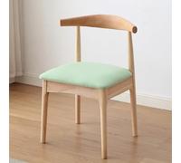 Solid Wood Dining Room Chairs, Modern Farmhouse Elbow Side Chairs with Curved Open Back, Set of 2 for Home and Office Meetings