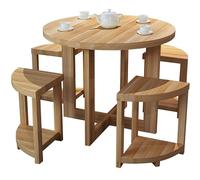 Solid Wood Dining Table & Chair Set for Office Meeting Room Reception Home Living Room Balcony Outdoor Leisure - Durable & Stylish Furniture