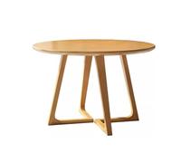 Solid Wood Dining Table, V-Shaped Leg Coffee Table for Living Room and Bedroom, Natural Simplicity Style