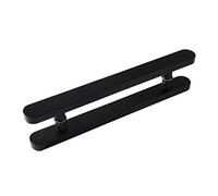 Solid Wood Door Handle for Shopping Mall, Glass Door, Wooden Door - Push-Pull Design, Rustic Bronze Finish, 600mm Length