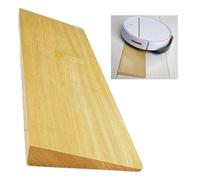 Solid Wood Door Threshold Ramp 1.4”Tall Home Step Portable Robot Climbing School Walker Mall Entrance Kitchen Bathroom Slanted Steps