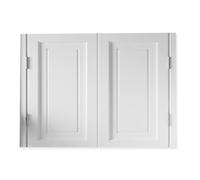 Solid Wood Double Sa Doors 70 150cm Café SLE Entryway Kitchen Living Room Office White Color 82W x 90H cm Hins Separat Solut