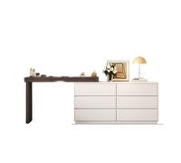 Solid Wood Dressing Table - Flip-Top Mirror Corner Makeup Desk with Hidden Storage Easy Assembly Stylish Vanity Chest for Bedroom & Makeup Lovers