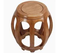Solid Wood Drum StoolSimple Coffee Table & Study Stool New Chinese Style Bedroom Stool Modern Household Furniture for Living Room & Office