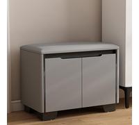 Solid Wood Entryway Shoe Storage Bench with Cushions Stylish Closed Storage for Living Room Entryway & Dining Room nization