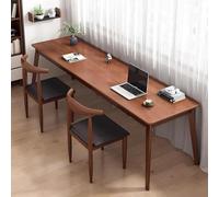 Solid Wood Executive Desk, Modern Writing & Computer Workstation for Home Office, Stylish Dual User Study Solution, Ideal for Work and Collaboration