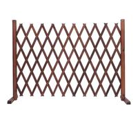 Solid Wood Expanding Fence Free Standing, Movable Garden Fence Screening, Wooden Expanding Trellis Indoor for Pet Dogs, Foldable Fence Panels for Outdoors Yard 200x70cm (1x200x70cm)