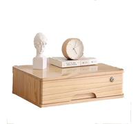 Solid Wood File Cabinet - Desk Storage Box Full Lock,With Lock Flat Organizer, 1/2/3/4 Tier Organization, Wooden Document Holder Office(40 * 30 * 12CM)