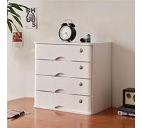 Solid Wood File Cabinet - Fully Assembled A4/Letter Storage Box with Lock, 4-Drawer Home Office nizer, Secure Filing Solution for Documents and Stationery