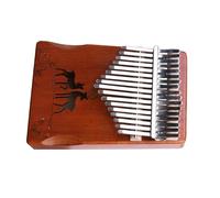 Solid Wood Finger Piano Musical Instrument For Kids Adult Beginners 17 Keys Small Thumb Piano Finger Piano Music Gifts