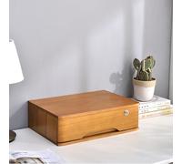 Solid Wood Flat File Cabinet with Lockable s Desktop Sto Box for A4 & Receipt nizat Office Supplies 1 2 3 4 Opts & Filing Solut