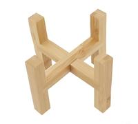 Solid Wood Flower Pot Holder Rack for Bonsai Trees(S)