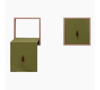 Solid Wood Folding Chair, Wall Mounted Invisible Shoe Changing Stool, Thin Hidden Entryway Bench for Hallway, Load Capacity 150kg