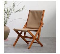 Solid Wood Folding Chair with Ox Cloth Upholstery SpaceSaving Stool with Backrest Smooth Edges Durable Hardware Fittings Ideal for Home Office and Outdoor Use