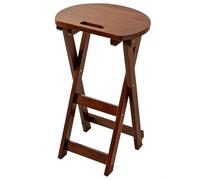 Solid Wood Folding ChairSpaceSaving 6cm Thin Stool with Carry Handle NonSlip Rubber Pads Smooth Sliding Rail Design Ideal for Camping Patio and Indoor Use