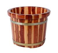 Solid Wood Foot Basin Bucket Thick Wooden Foot Bath Massage Spa Sauna Soaker Wooden Bucket Spa Home Sink A-30cm