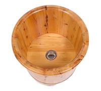 Solid Wood Foot Tub, Wooden Foot Bath Bucket, Wooden material, smooth edges, for home use(B)