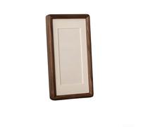 Solid Wood Frame with Traditional Woodworking Techniques, Supports 4x11 cm Photos with Beige Mat Insert, 8x15 cm Inner Cavity Size (A)