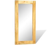 Solid Wood Framed Rectangle Wall Mirror 120 x 60 cm Antique-style Home Decor