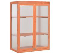 Solid Wood Greenhouse Plant House Garden Herb Flower Planter Cold Frame vidaXL
