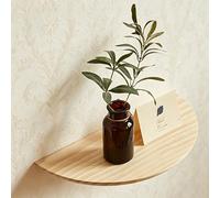 Solid Wood Half Round Floating Wall Shelves,half Moons Wall Shelf,semi-circular Wall-mounted Shelves,Hanging Rustic Display Shelf,Sturdy Structure,Easy Organization,for Plant Pot Photo Frame