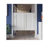 Solid Wood Half Swing Door with Hinges, Wall-Mounted Swinging Cafe Door for Kitchen and Bar