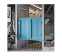 Solid Wood Half Swing Door with Hinges, Wall-Mounted Swinging Cafe Door for Kitchen and Bar