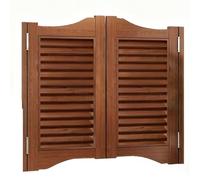 Solid Wood Half Swinging Saloon Door 90x90 cm Café Divider for Kitchen Bar Pub EntranceRustic Brown Kitchen Accessory Stylish Hallway Barrier