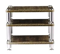 Solid Wood HiFi Rack - 3 Tier Heavy Duty Shockproof Stereo Stand for Audio Video Media Streaming Devices