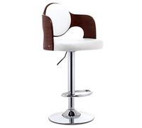 Solid Wood Household High Reception Bar Nordic Barstool Backrest Stool Coffee Chair (D)